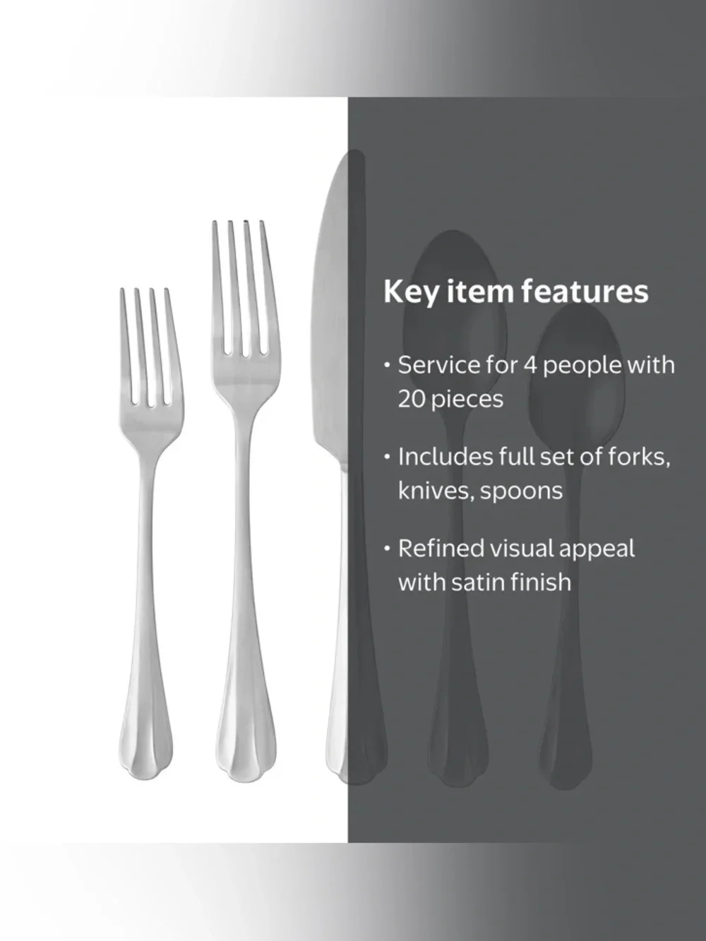 Pioneer Woman Colette Satin 20 piece Flatware Set NEW